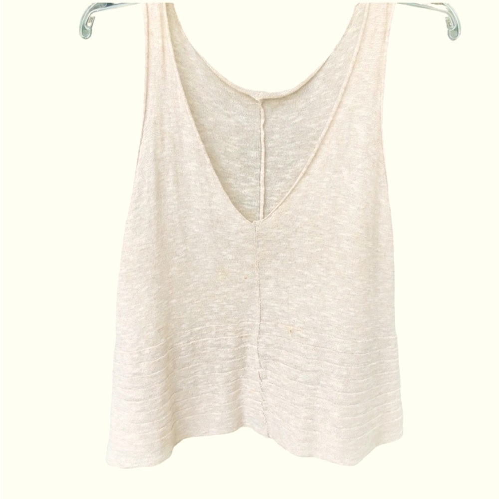 Boutique sleeveless cotton top, Sz Small
